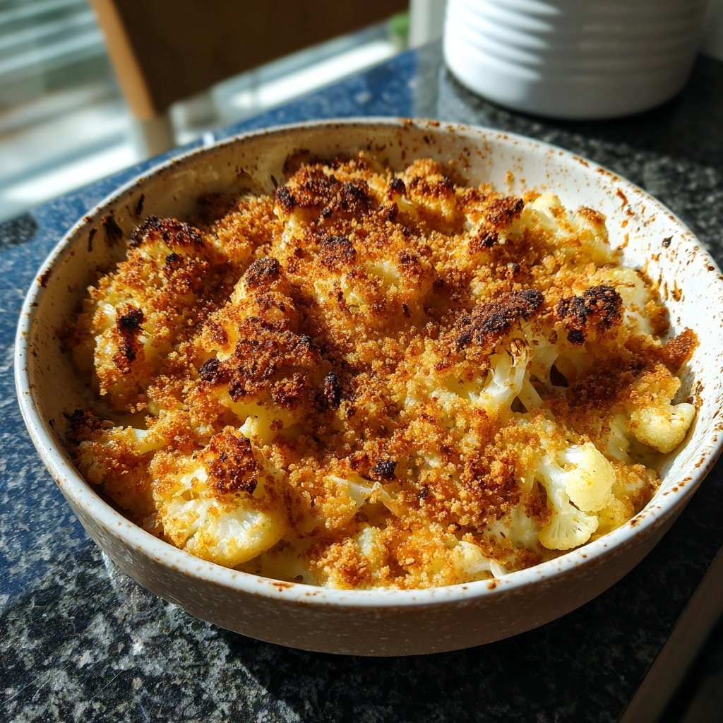 Blumenkohl Auflauf Mit Senf Kruste