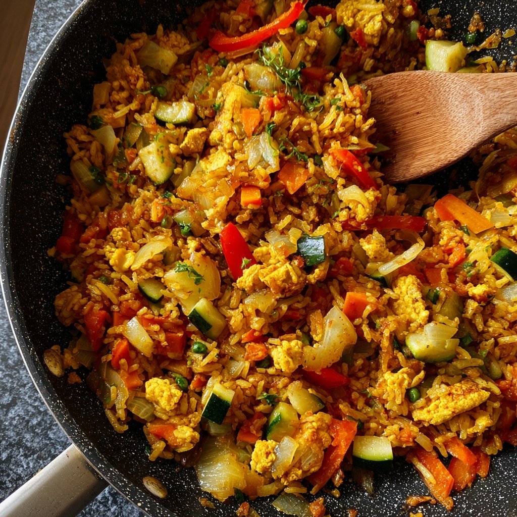 Gebratener Reis mit Ingwer