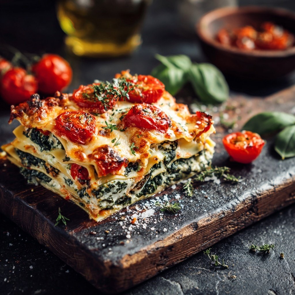 Vegetarische Gemüse Lasagne