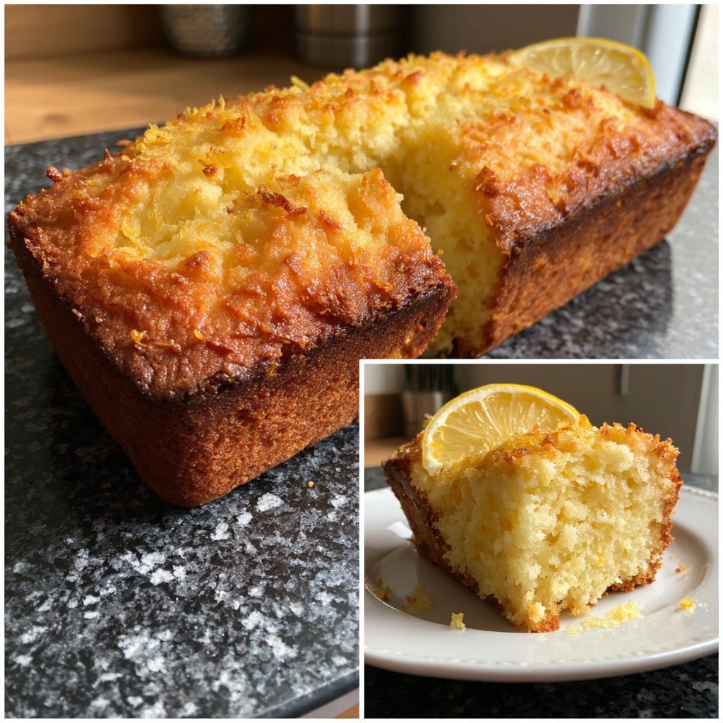 Zitronenkuchen mit Zitronenabrieb