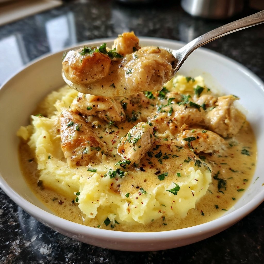 Hausmannskost Cremiges Hähnchen mit Kartoffelpüree