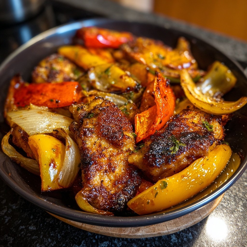 Mittagessen mit Ofengemüse