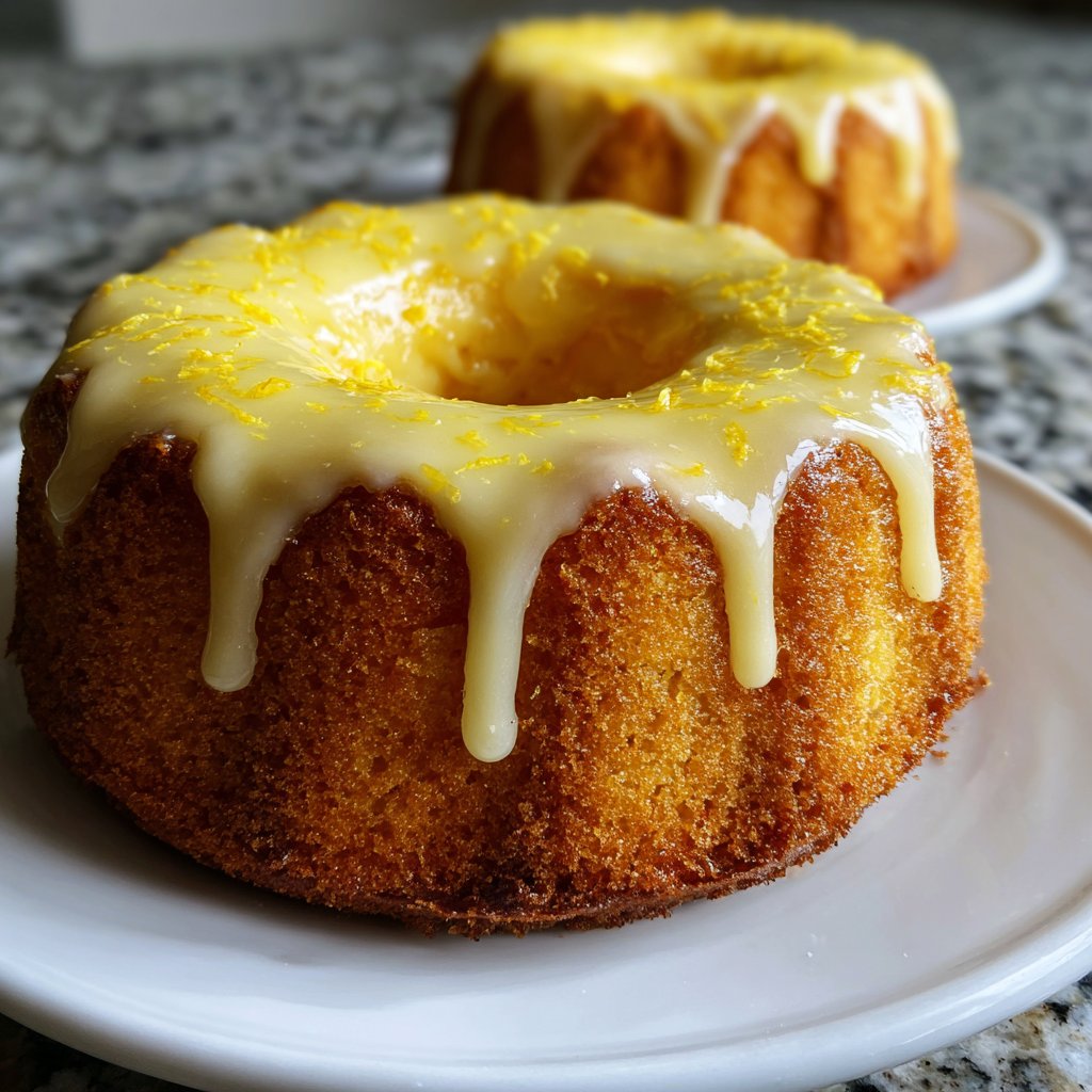 Käsekuchen mit Zitronenguss