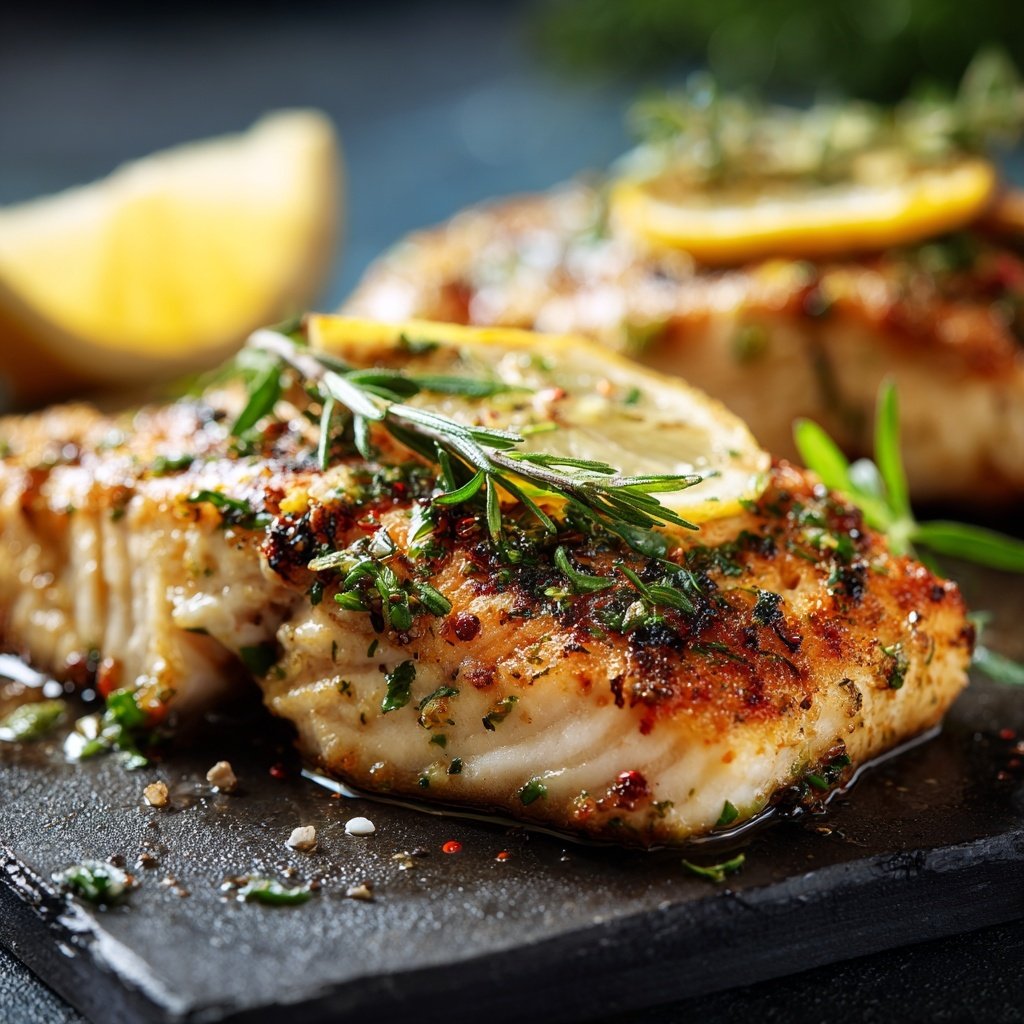 Gesund & Leicht Zitronen-Gegrillter Fisch