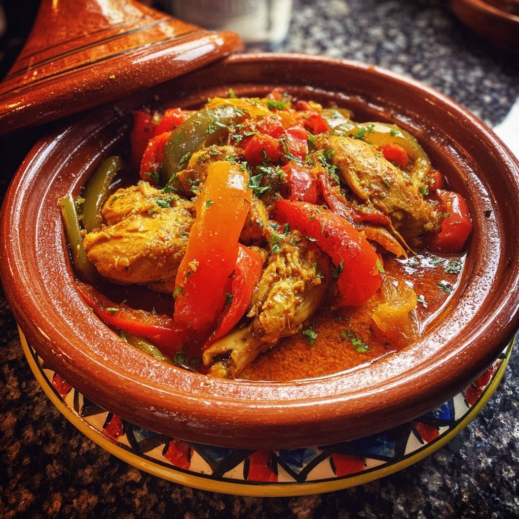 Internationale Küche Marokkanisches Hähnchen-Tagine