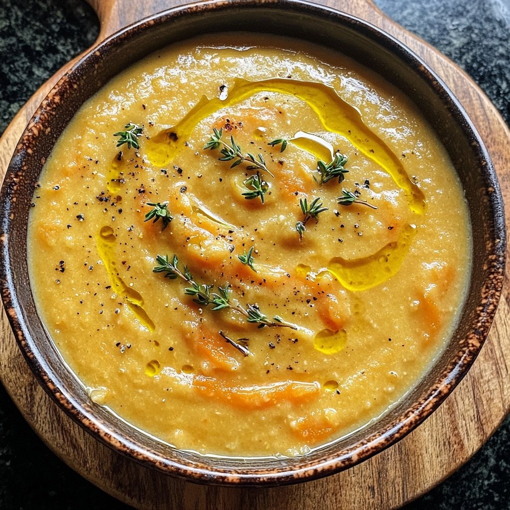 Kürbissuppe mit Thymian