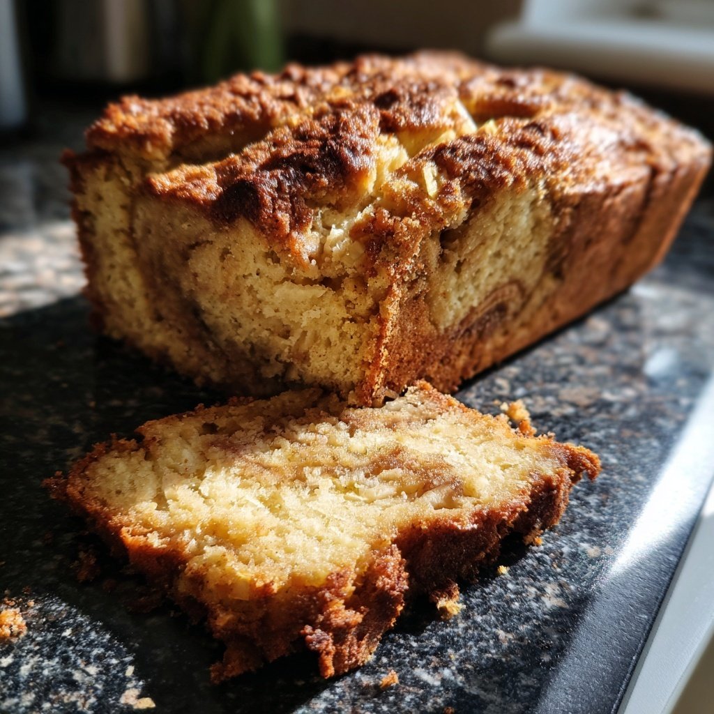 Bananenbrot mit Zimt und Apfel