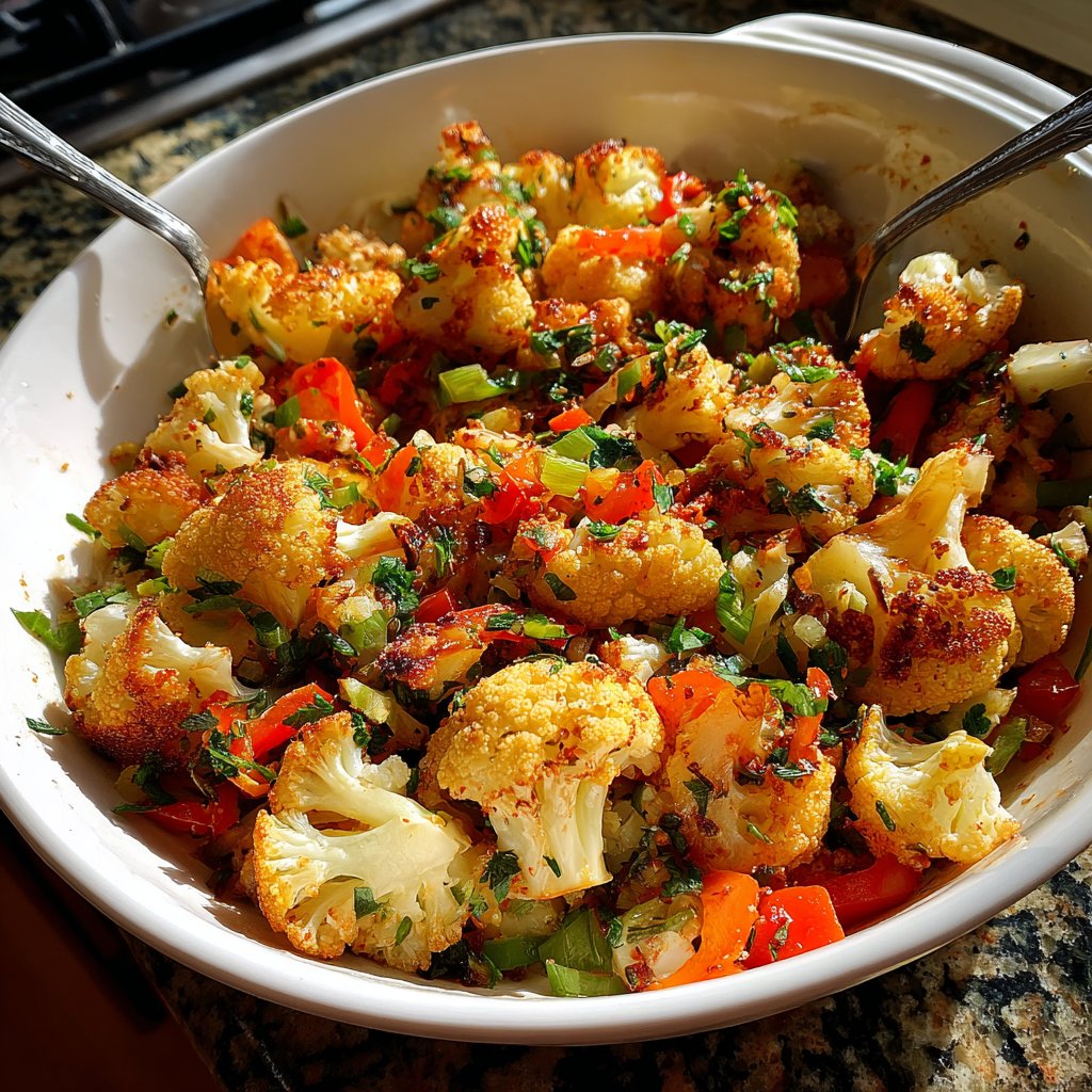 Blumenkohlpfanne vegetarisch